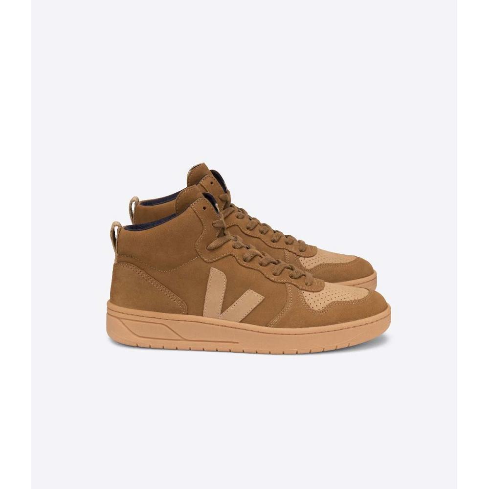 ψηλα ανδρικα Veja V-15 NUBUCK καφε | GR 118NWY